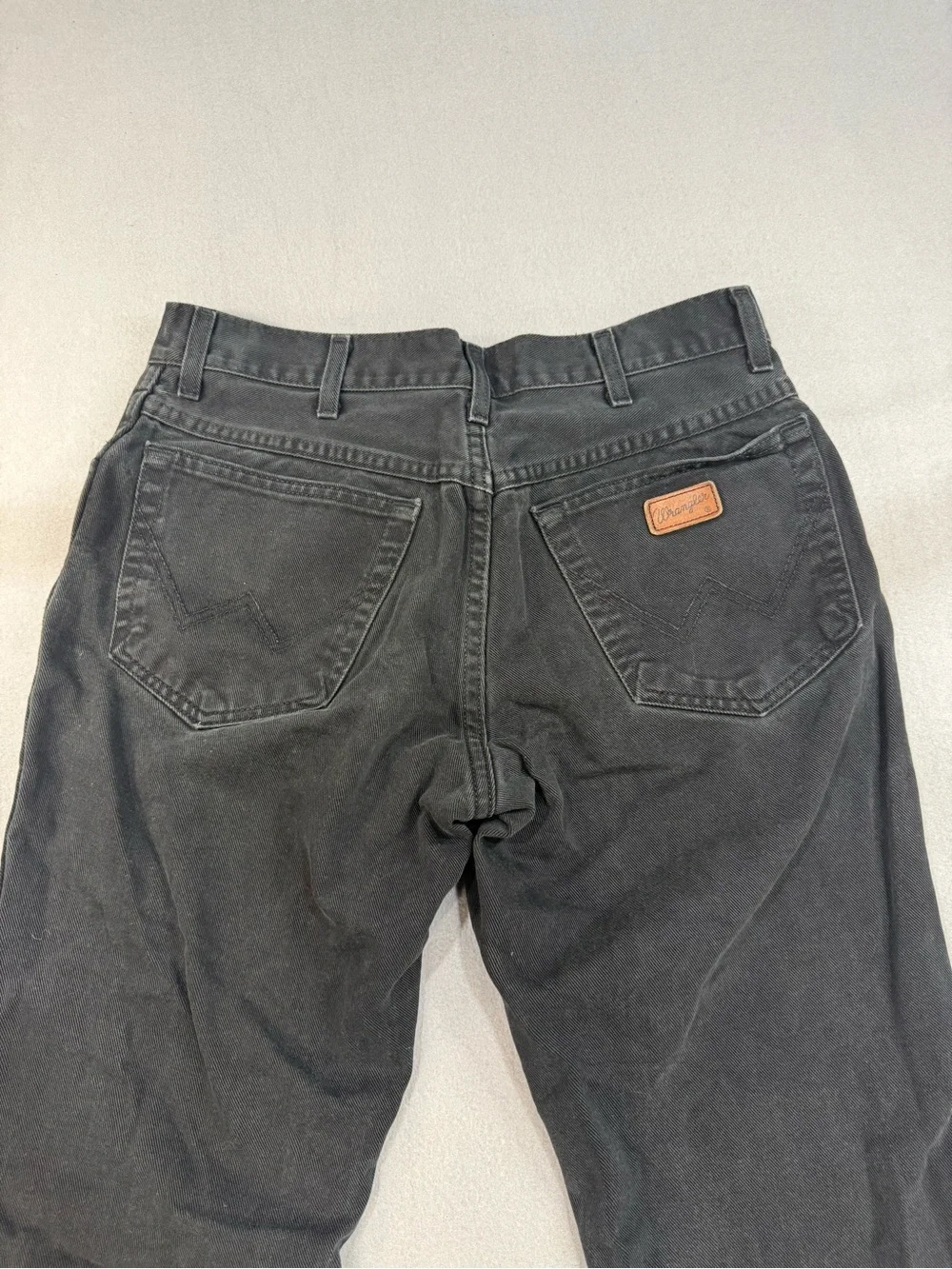 Vintage European Wrangler Texas 5130E Men's Straight Jeans in Black 33x30